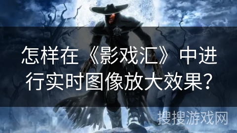 怎样在《影戏汇》中进行实时图像放大效果？