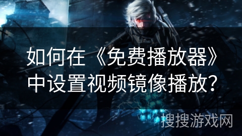 如何在《免费播放器》中设置视频镜像播放? 如何在《免费播放器》中设置视频镜像播放?