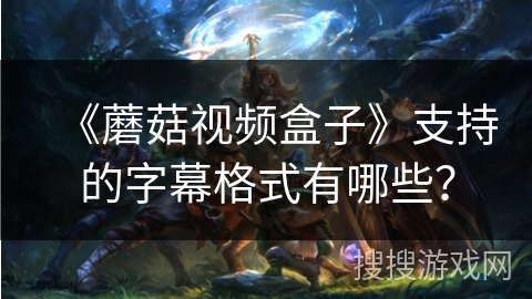 《蘑菇视频盒子》支持的字幕格式有哪些? 《蘑菇视频盒子》支持的字幕格式有哪些?