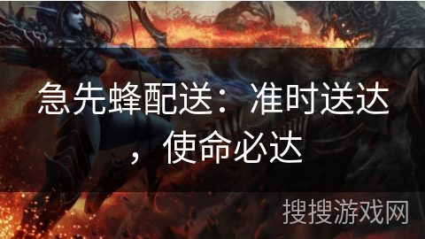 急先蜂配送：准时送达，使命必达