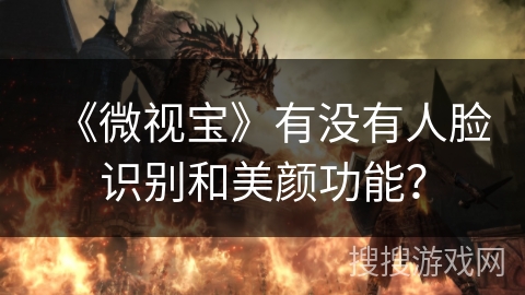 《微视宝》有没有人脸识别和美颜功能? 《微视宝》有没有人脸识别和美颜功能?
