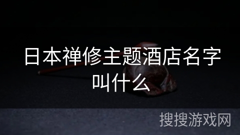 日本禅修主题酒店名字叫什么