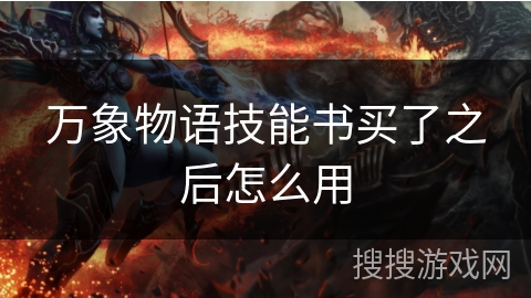 万象物语技能书买了之后怎么用
