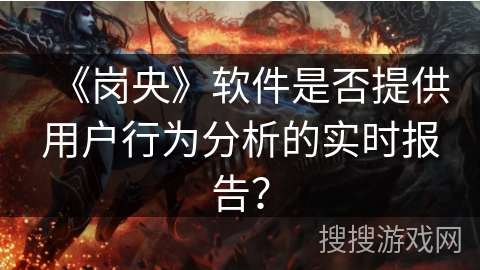 《岗央》软件是否提供用户行为分析的实时报告? 《岗央》软件是否提供用户行为分析的实时报告?