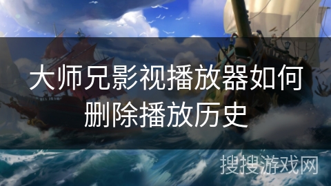 大师兄影视播放器如何删除播放历史