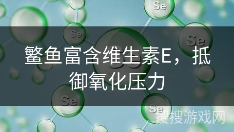 鳘鱼富含维生素E，抵御氧化压力