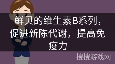 鲜贝的维生素B系列，促进新陈代谢，提高免疫力