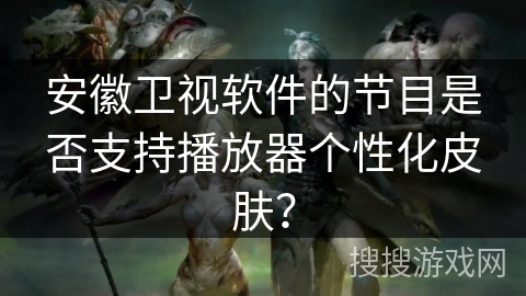 安徽卫视软件的节目是否支持播放器个性化皮肤？