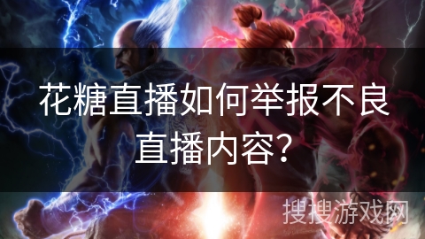 花糖直播如何举报不良直播内容？