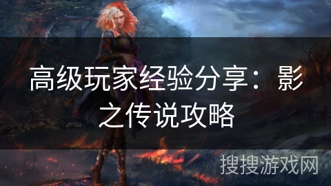 高级玩家经验分享:影之传说攻略 高级玩家经验分享:影之传说攻略