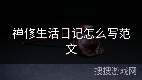 禅修生活日记怎么写范文