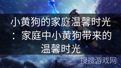 小黄狗的家庭温馨时光：家庭中小黄狗带来的温馨时光