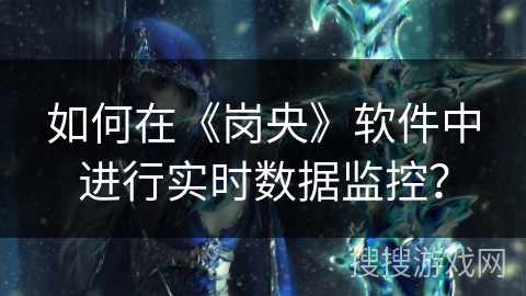 如何在《岗央》软件中进行实时数据监控? 如何在《岗央》软件中进行实时数据监控?