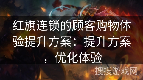 红旗连锁的顾客购物体验提升方案：提升方案，优化体验