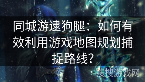 同城游逮狗腿：如何有效利用游戏地图规划捕捉路线？