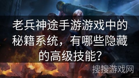 老兵神途手游游戏中的秘籍系统，有哪些隐藏的高级技能？