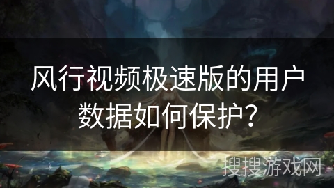 风行视频极速版的用户数据如何保护？