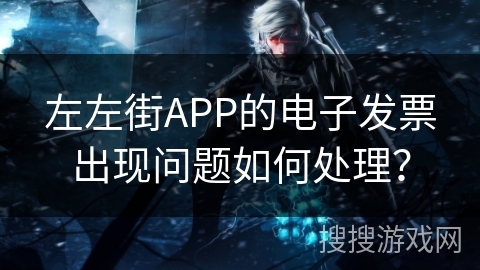 左左街APP的电子发票出现问题如何处理？