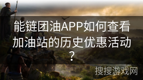 能链团油APP如何查看加油站的历史优惠活动？