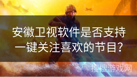 安徽卫视软件是否支持一键关注喜欢的节目？