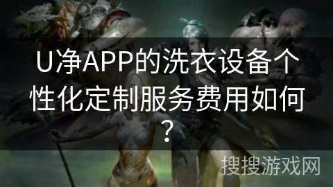 U净APP的洗衣设备个性化定制服务费用如何？