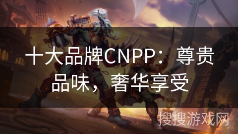 十大品牌CNPP：尊贵品味，奢华享受