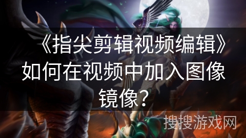 《指尖剪辑视频编辑》如何在视频中加入图像镜像？