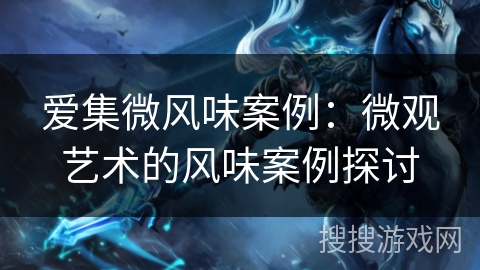 爱集微风味案例：微观艺术的风味案例探讨