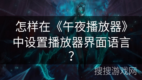 怎样在《午夜播放器》中设置播放器界面语言？