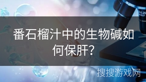 番石榴汁中的生物碱如何保肝？