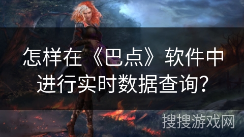 怎样在《巴点》软件中进行实时数据查询？