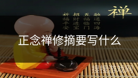 正念禅修摘要写什么