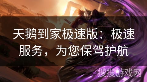 天鹅到家极速版：极速服务，为您保驾护航