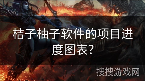 桔子柚子软件的项目进度图表？