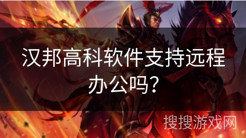 汉邦高科软件支持远程办公吗？