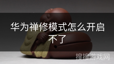 华为禅修模式怎么开启不了