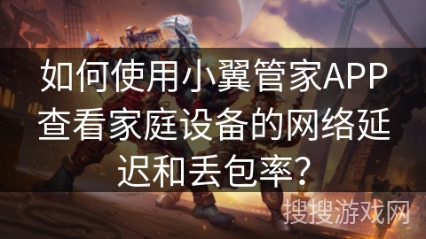 如何使用小翼管家APP查看家庭设备的网络延迟和丢包率？