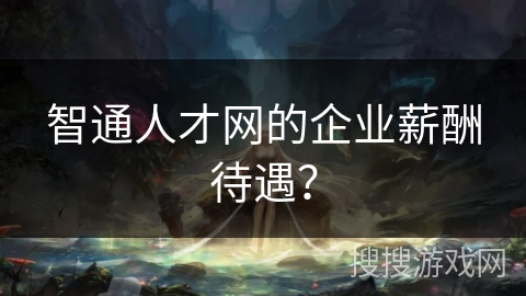 智通人才网的企业薪酬待遇？