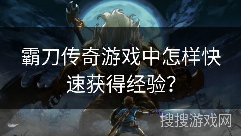 霸刀传奇游戏中怎样快速获得经验？