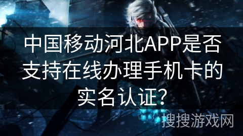 中国移动河北APP是否支持在线办理手机卡的实名认证？