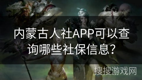 内蒙古人社APP可以查询哪些社保信息？