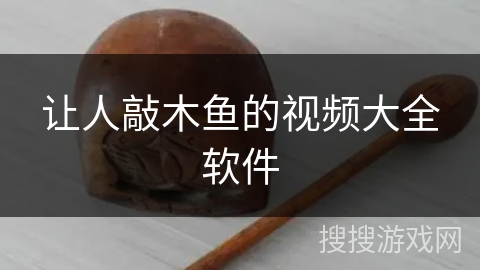 让人敲木鱼的视频大全软件