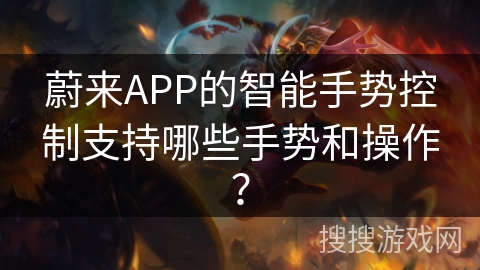 蔚来APP的智能手势控制支持哪些手势和操作？