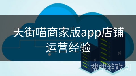 天街喵商家版app店铺运营经验