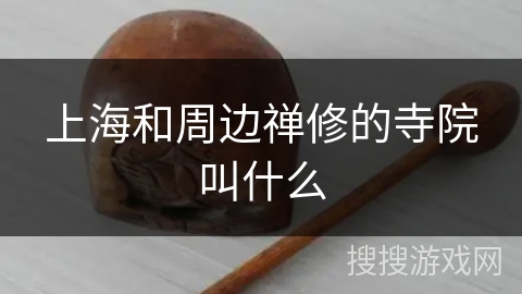 上海和周边禅修的寺院叫什么