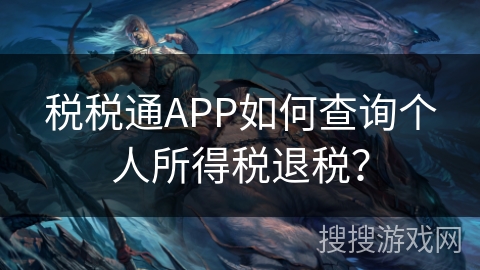税税通APP如何查询个人所得税退税？