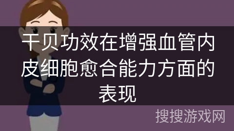 干贝功效在增强血管内皮细胞愈合能力方面的表现