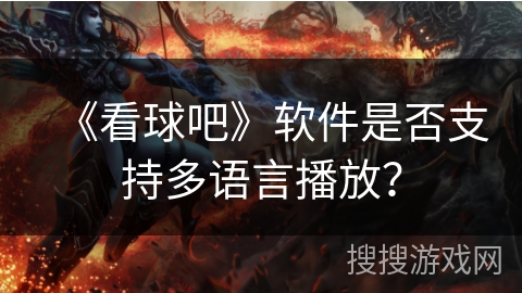 《看球吧》软件是否支持多语言播放？