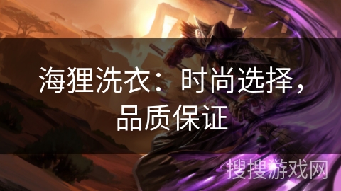 海狸洗衣:时尚选择,品质保证 海狸洗衣:时尚选择,品质保证