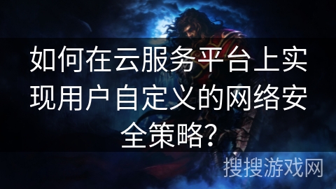 如何在云服务平台上实现用户自定义的网络安全策略？